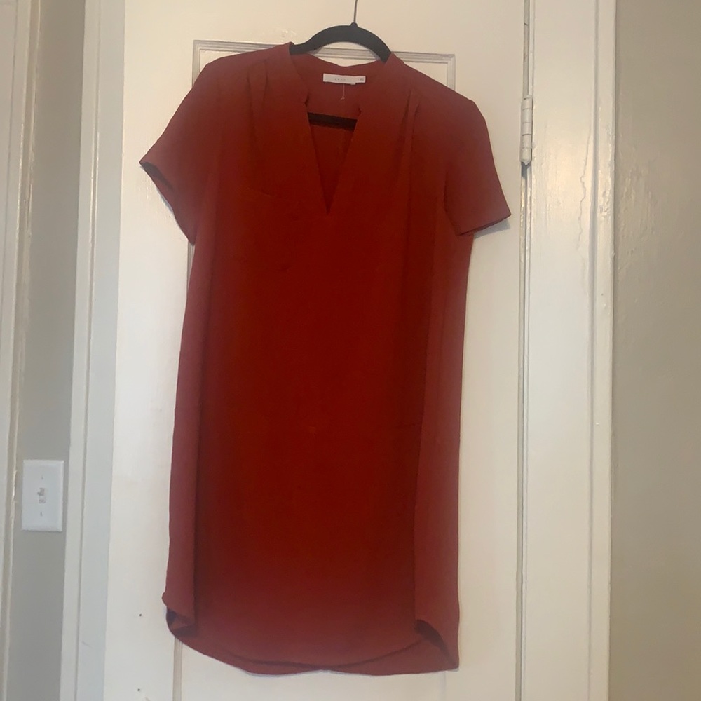 Boutique shift dress burnt orange